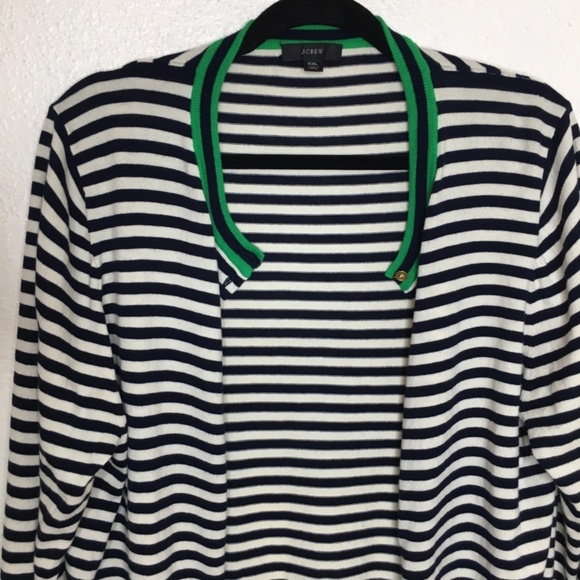 J. Crew Striped Cardigan XXL - Picture 4 of 6